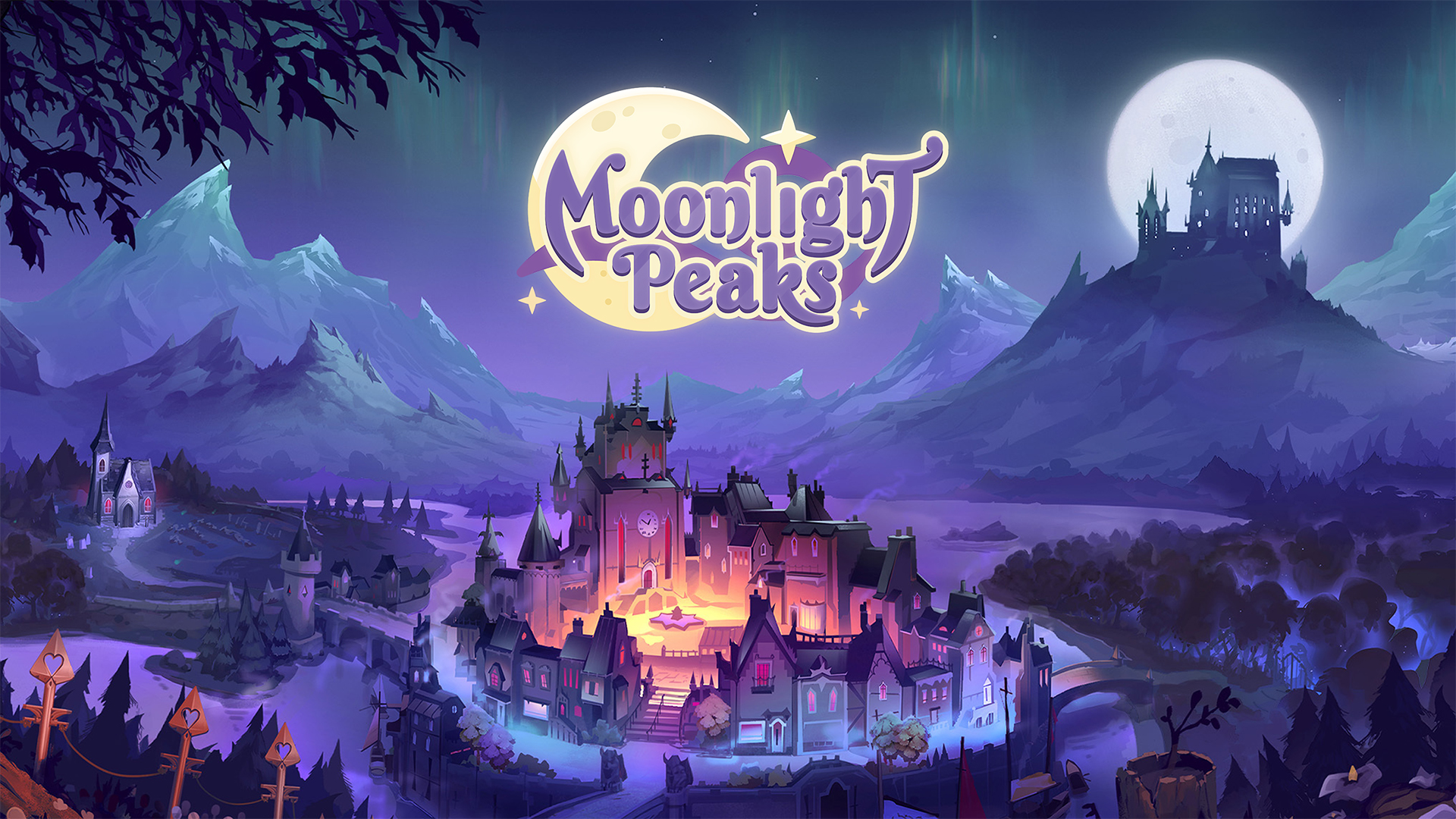 The key art for Moonlight Peaks.