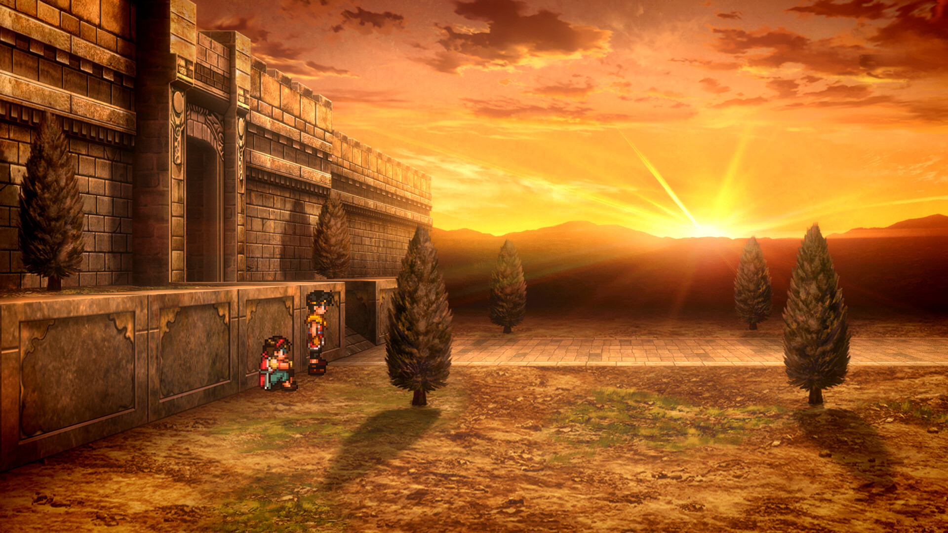 A screenshot from Suikoden Remaster