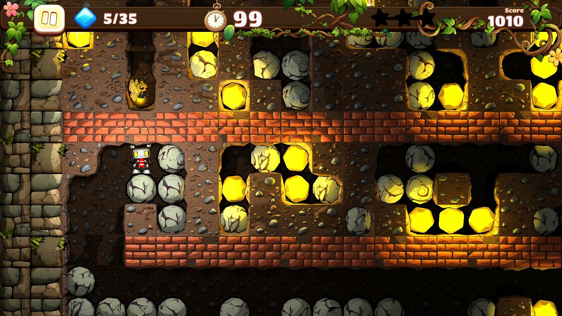 A screenshot from Boulder Dash 40th Anniversary