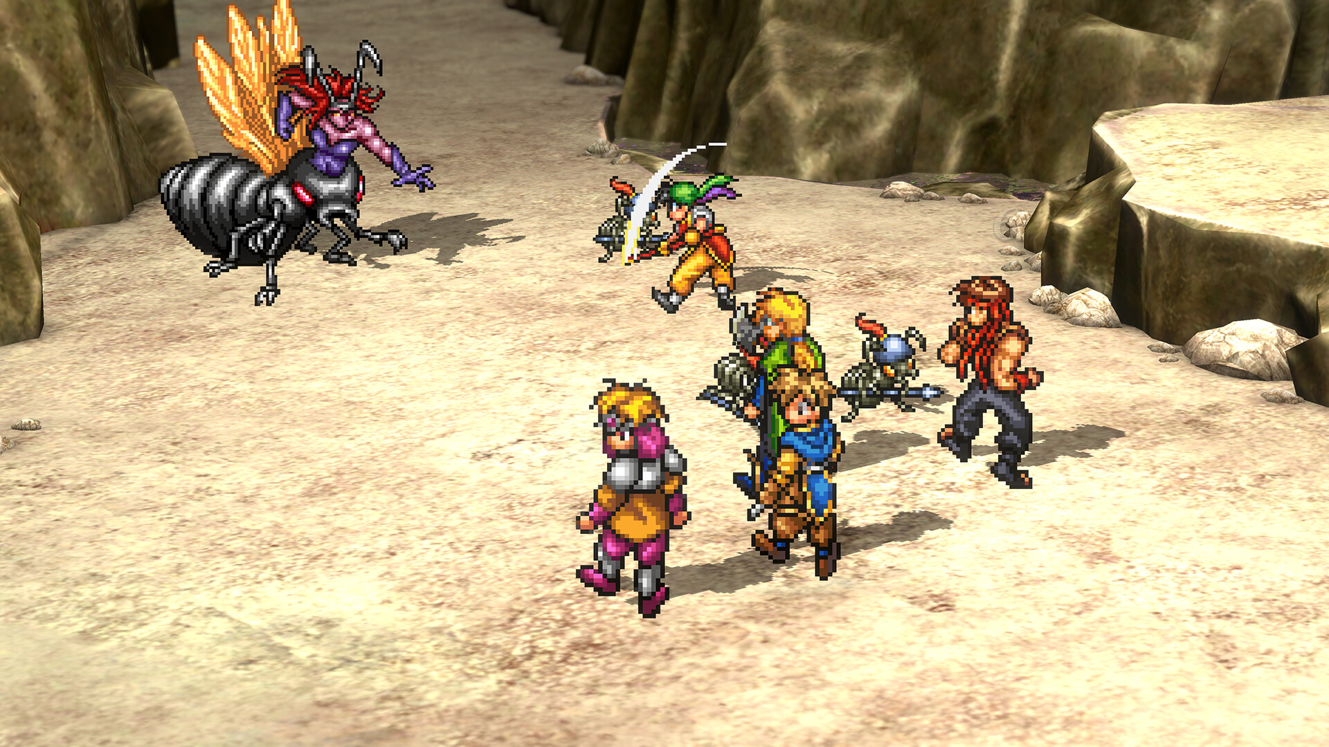 A screenshot from Suikoden Remaster
